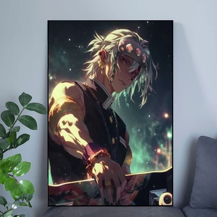 Uzui Tengen Poster Demon SlayerPoster Size 24''x36''