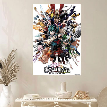 My Hero Academia Exhibition Drawing Smash Poster Size 24''x36''
