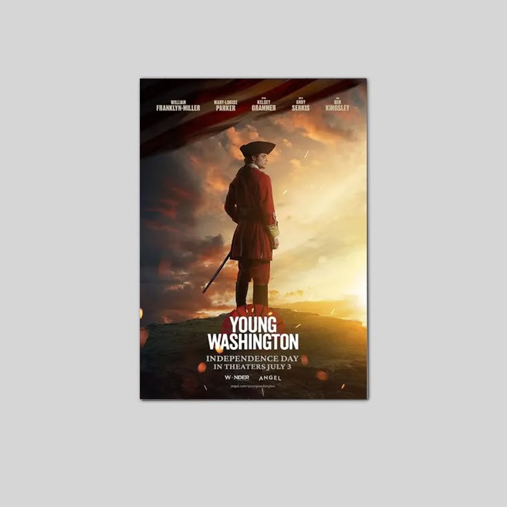 Young Washington 2026 Movie Poster Cinematic Aesthetic Decor Poster Size 24''x36''