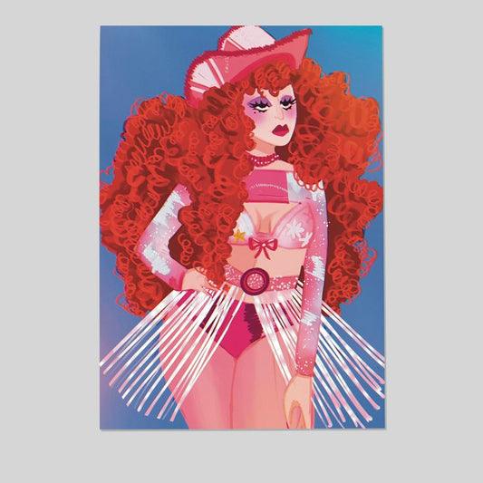 Chappell Roan Pink Pony Club Print - Handmade Red Wine Supernova Picture You The Giver Poster Artwork-Vintage Retro  Style - Size 24''x36''