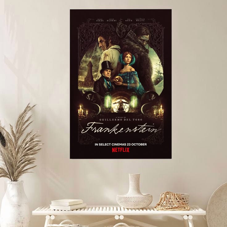 2025 Frankenstein Movie Poster Isaac Mia Goth Jacob Elordi Horror Poster Size 24''x36''