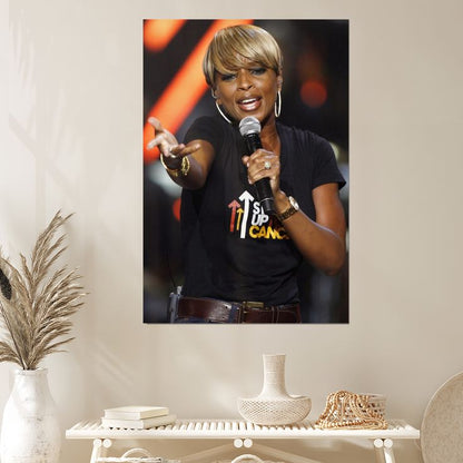 Mary J Blige Legend Musician Print Painting Wall Art Home Decor - POSTER Size 24''x36''