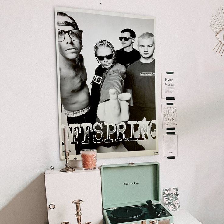 Music Poster The Offspring Vtg 1995 Large Band Poster Retro Style - Size 24''x36''