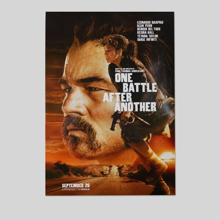 One Battle After Another poster - Le.o.nardo Di.Caprio Size 24''x36''