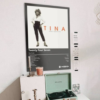 Music Poster - Tina Turner, Twenty Four Seven Album - Size 24x36