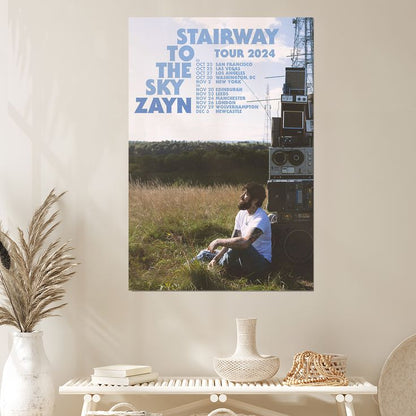 Poster Zayn Malik STAIRWAY TO THE SKY TOUR Size 24''x36''