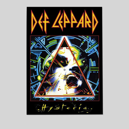 Def Leppard Hysteria Album Cover Heavy Metal Music Merchandise Retro Vintage 80s Aesthetic Poster Size 24''x36''