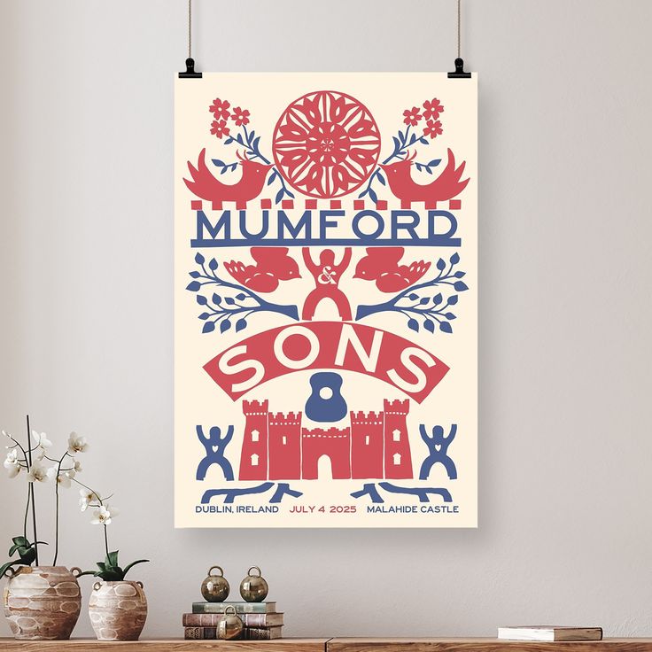 Mumford Sons Tour Dublin, UK 04 Jul 2025 Poster Size 24''x36''