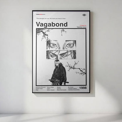 Vagabond Anime Poster: Minimalist Manga Art Print