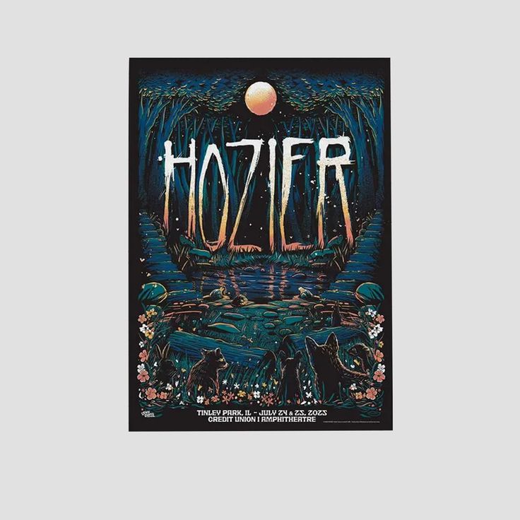 Music Poster- Hozi..er Show Tinley Park, IL 25 July 2025 Poster - Vintage Style - Size 24x36