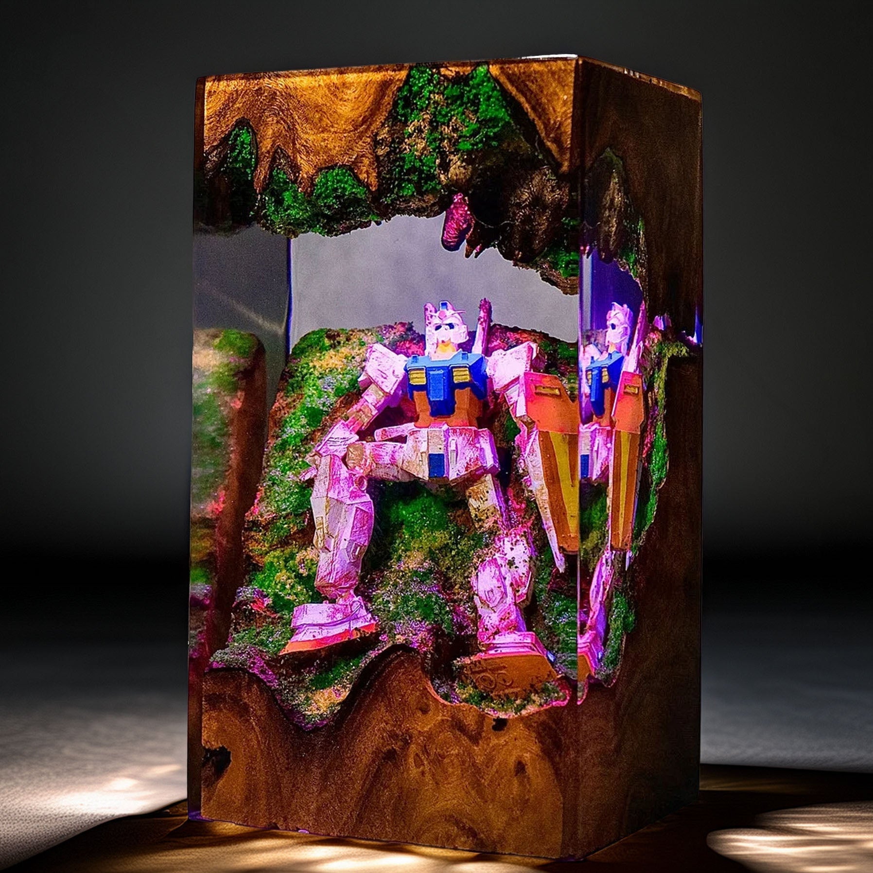 Mecha Pilot Armor Resin Lamp