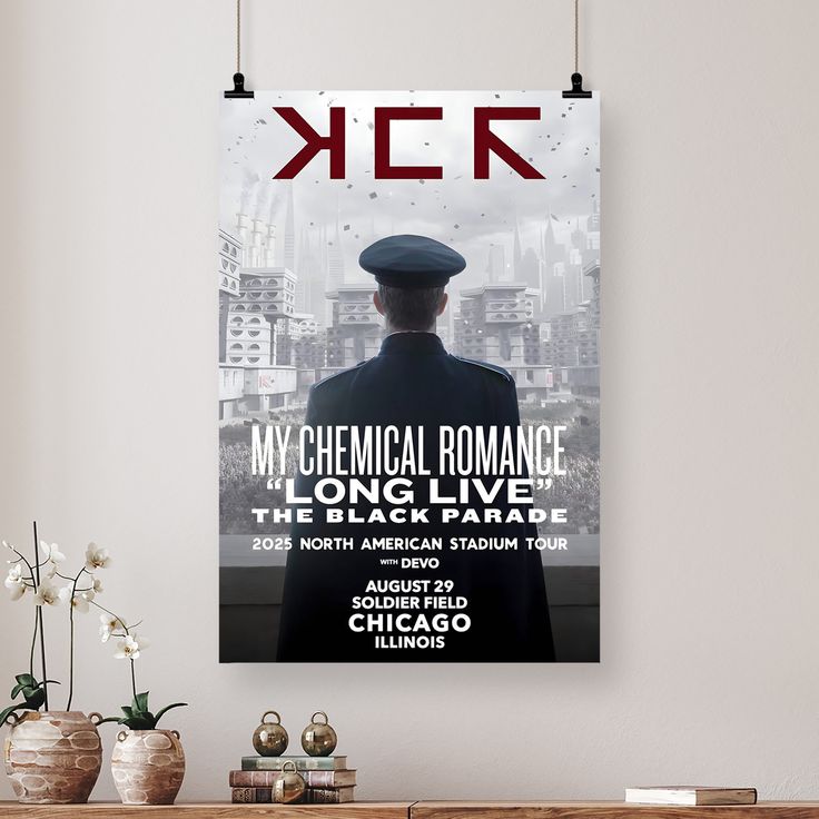 Music Poster- My Chemical Romance - The Black Parade Tour 2025 Poster - Vintage Style - Size 24x36