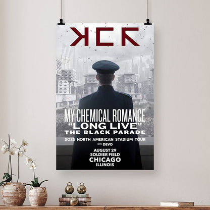 Music Poster- My Chemical Romance - The Black Parade Tour 2025 Poster - Vintage Style - Size 24x36