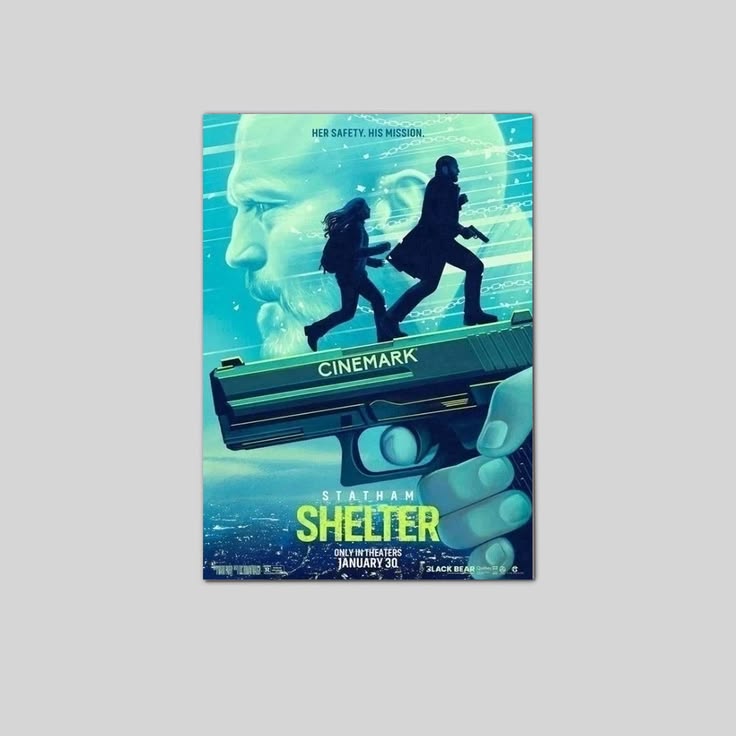 Shelter 2026 Movie Poster Official Style Mystery Thriller Art Poster Size 24''x36''