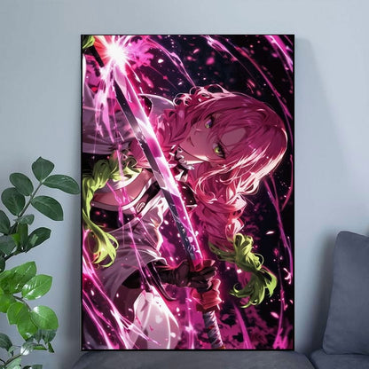 Mitsuri Kanroji Demon Slayer Love Hashira Anime Poster Poster Size 24''x36''