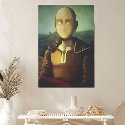 Saitama Mona Lisa Anime Poster Size 24''x36''