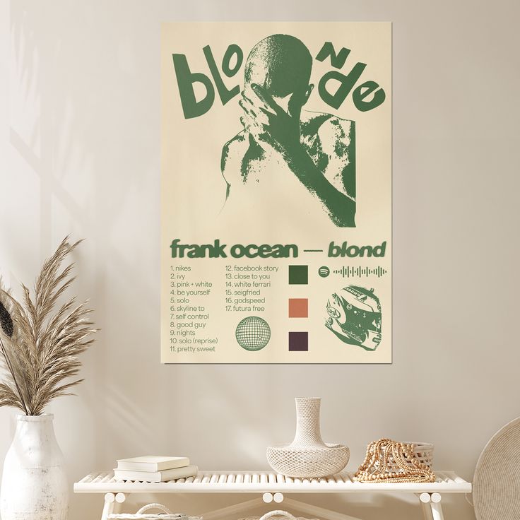Frank Ocean Blonde Album Poster Size 24''x36''