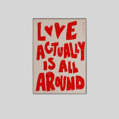 Love Actually is All Around Art Poster Full Size 24''x36''