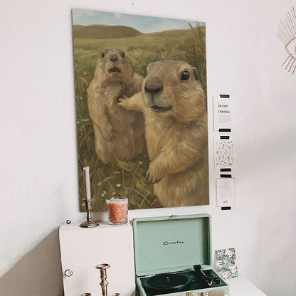 Home Decor- Let Him Cook Art Print, Marmot Poster Size 24''x36''