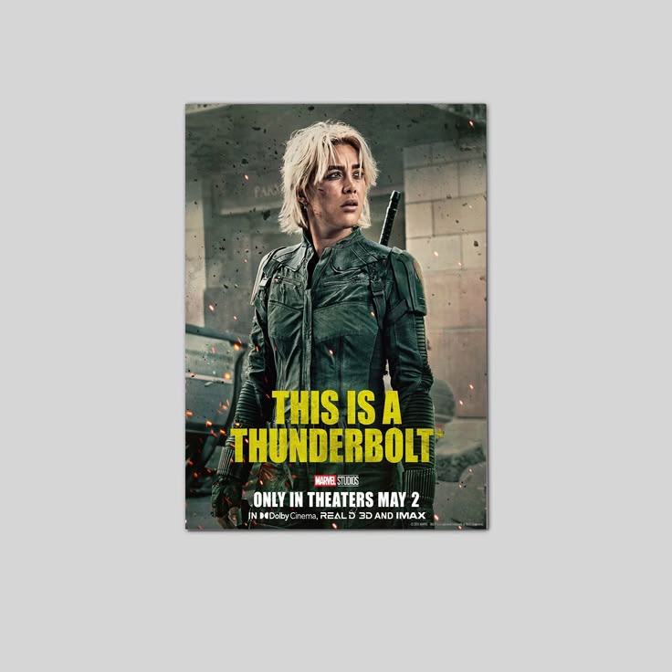 Thunderbolts Movie Poster Florence Pugh Marvel Sebastian Stan b Poster Size 24''x36''