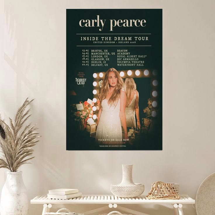 Music Poster Tigirlily Gold  Inside The Dream Tour 2026 Size 24''x36''