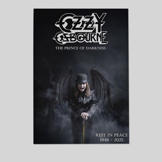 Music Poster - Ozzy Osbourne- Memory Of Ozzy Osbourne - Vintage Style - Size 24x36