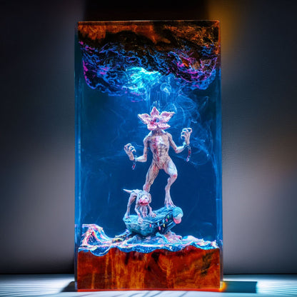 Flower Faced Beast Resin Lamp
