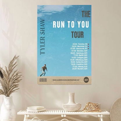 Tyler Shaw The Run To You Tour Size 24''x36''