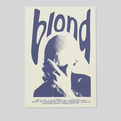 Frank Ocean - Blond Digital Album Poster - Printable Album Cover Wall Art Size 24''x36''