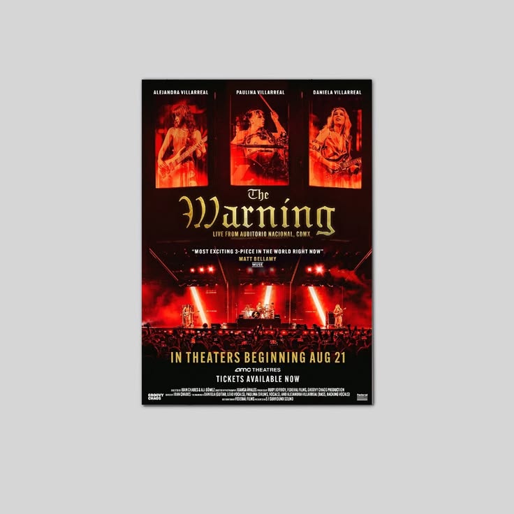 The Warning Live from Auditorio Nacional Poster Size 24''x36''