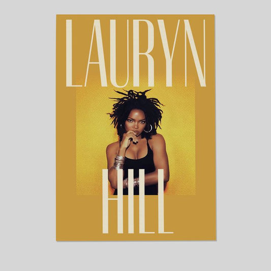 Music Poster - Lauryn Hill Poster - Vintage Style - Size 24x36