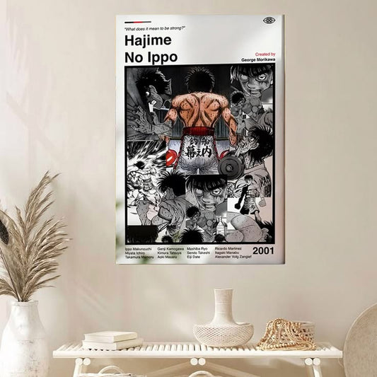 Hajime No Ippo Anime Poster: Minimalist Manga Art Print