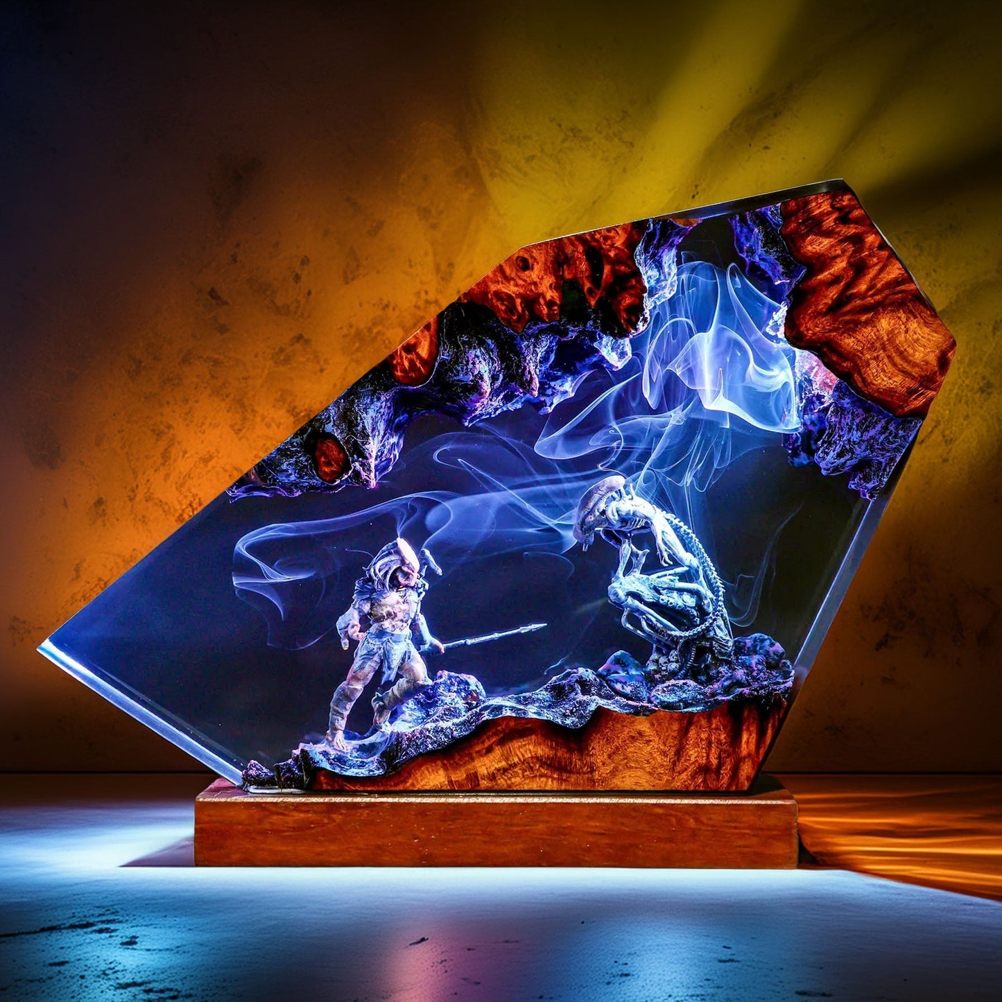 Space Explorer vs Acid-Blood Bio-Predator Resin Lamp