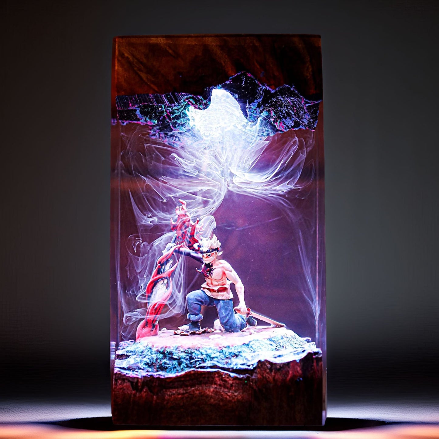 Dark Anti Magic Knight Demon Form Resin Lamp