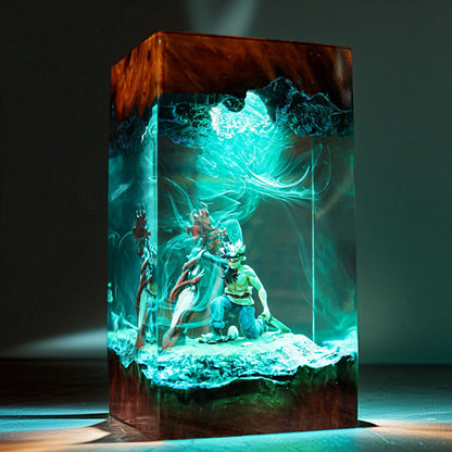 Dark Anti Magic Knight Demon Form Resin Lamp