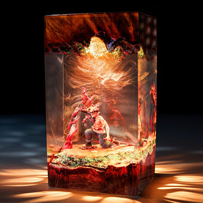 Dark Anti Magic Knight Demon Form Resin Lamp