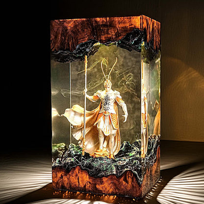 Mythic Monkey Sage Resin Lamp 2