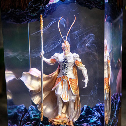 Mythic Monkey Sage Resin Lamp 2
