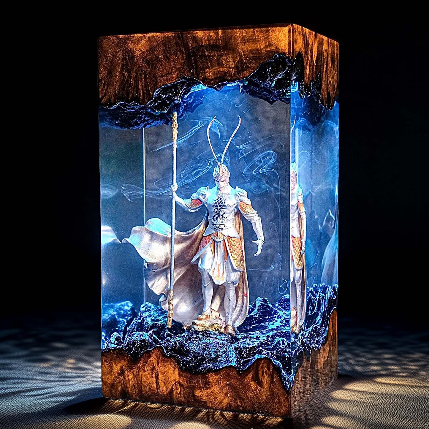 Mythic Monkey Sage Resin Lamp 2