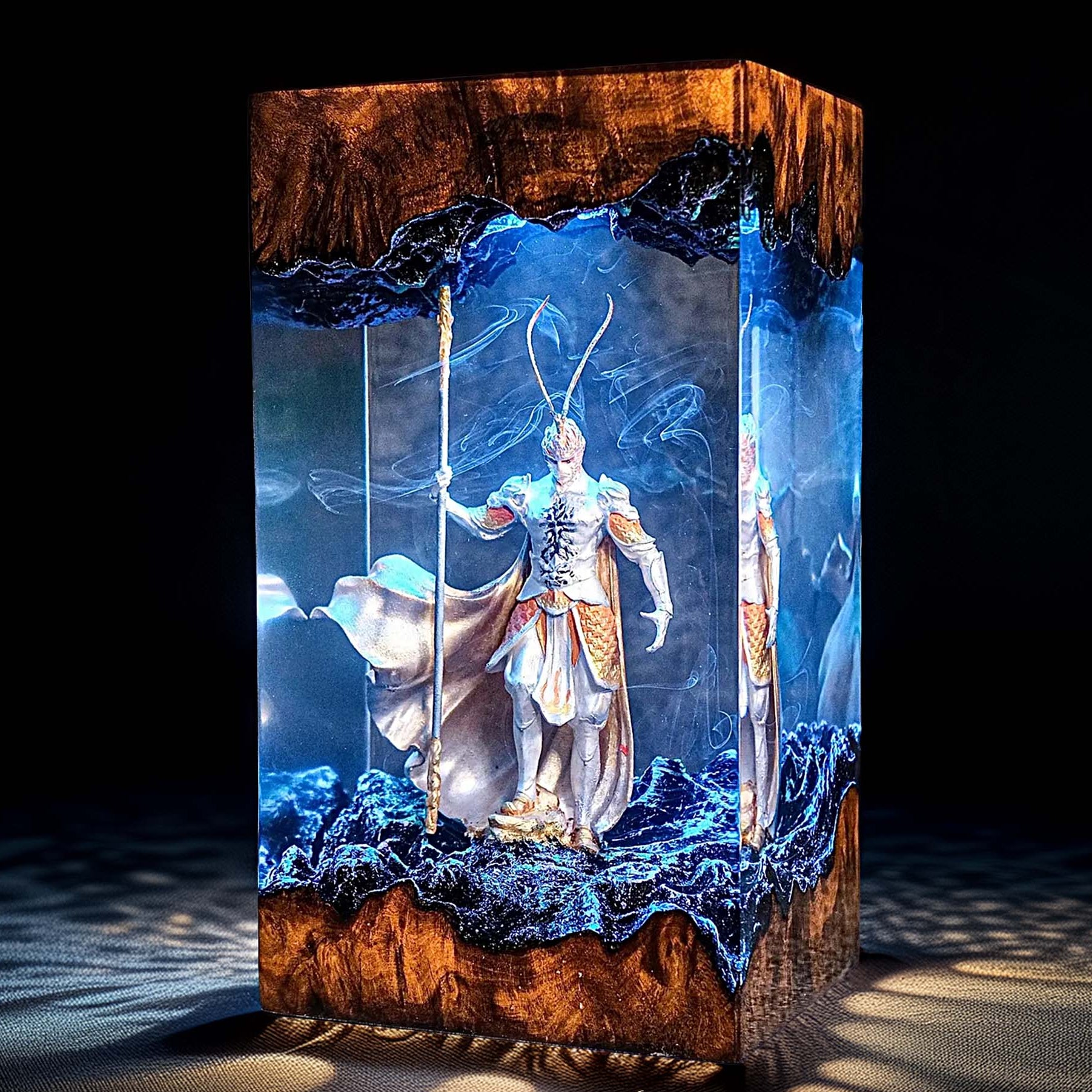 Mythic Monkey Sage Resin Lamp 2