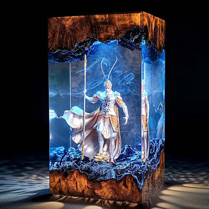 Mythic Monkey Sage Resin Lamp 2