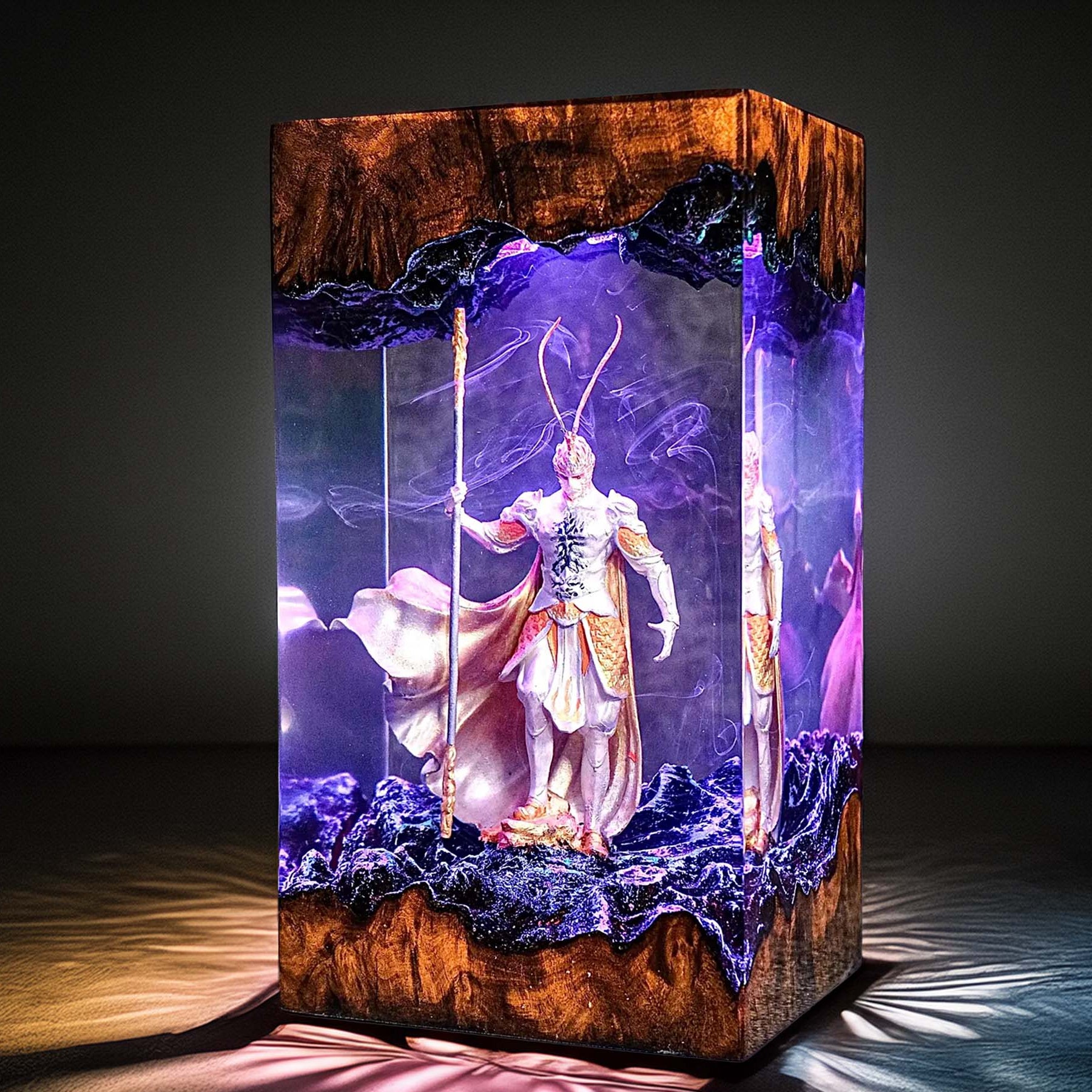 Mythic Monkey Sage Resin Lamp 2
