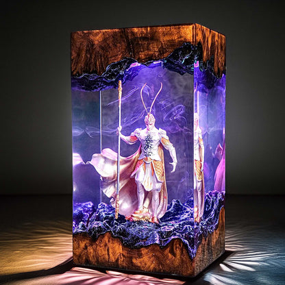 Mythic Monkey Sage Resin Lamp 2