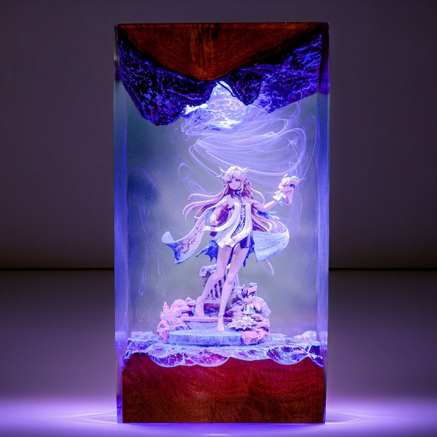 Tide Forged Sword Maiden Resin Lamp