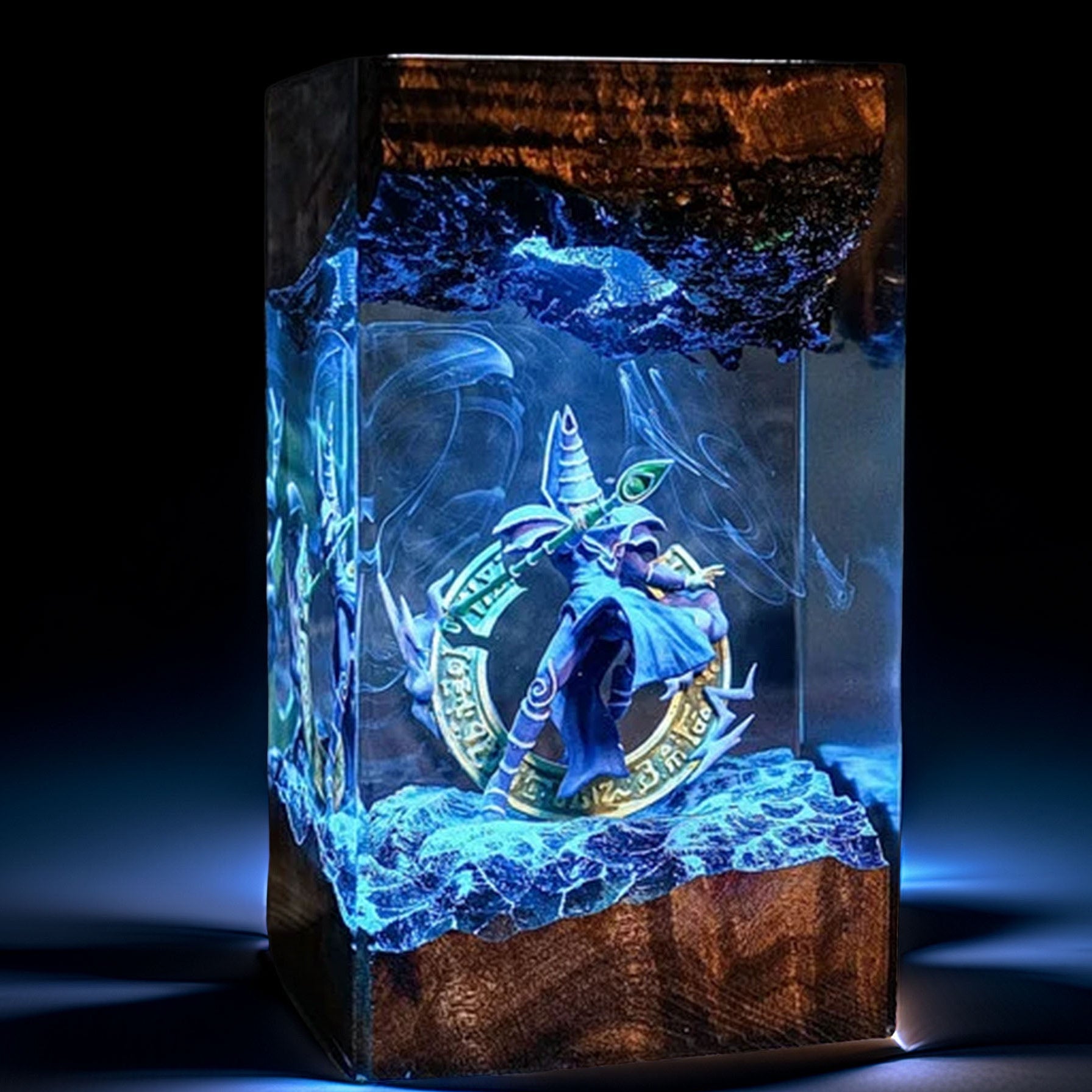 Robed Spellcaster Resin Lamp
