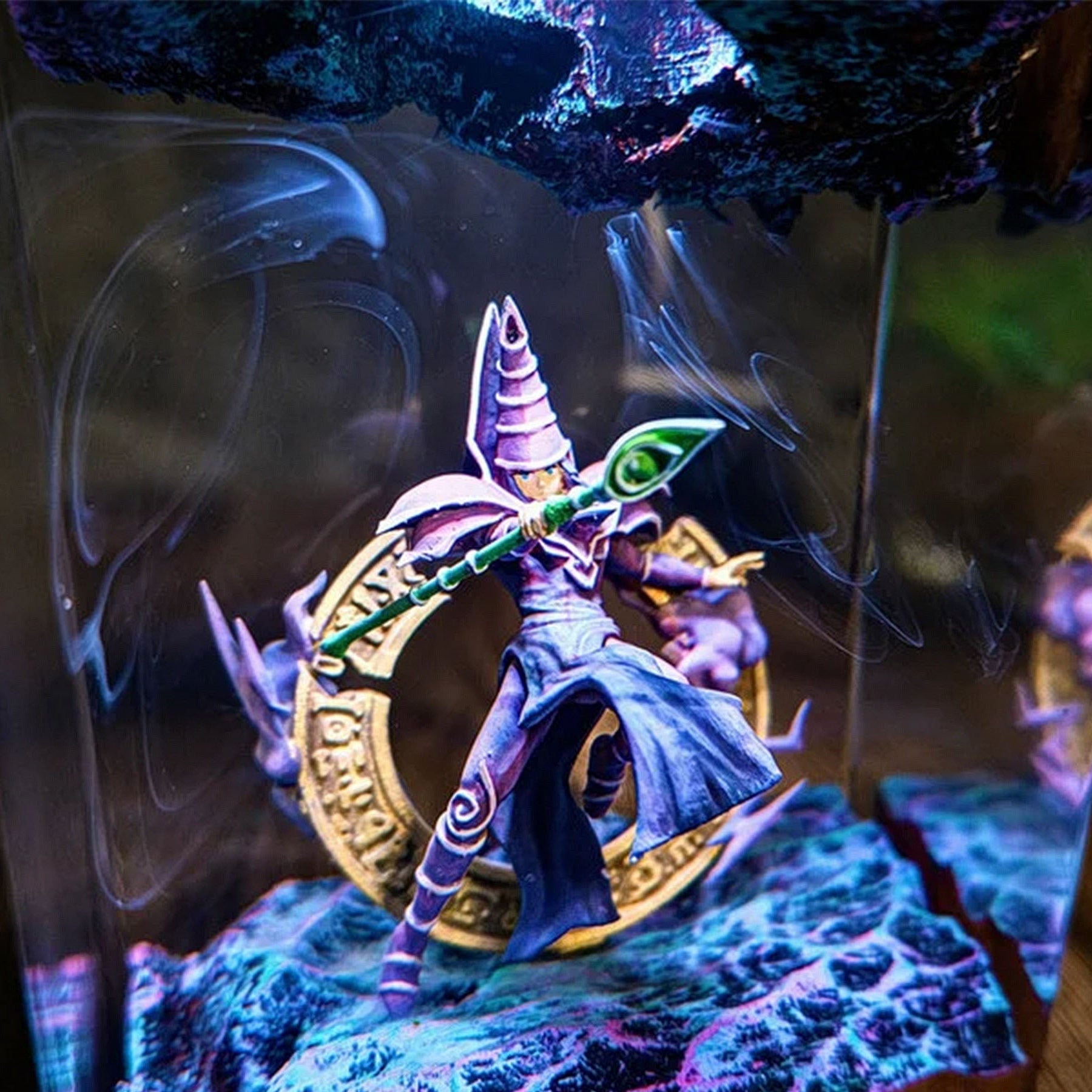 Robed Spellcaster Resin Lamp