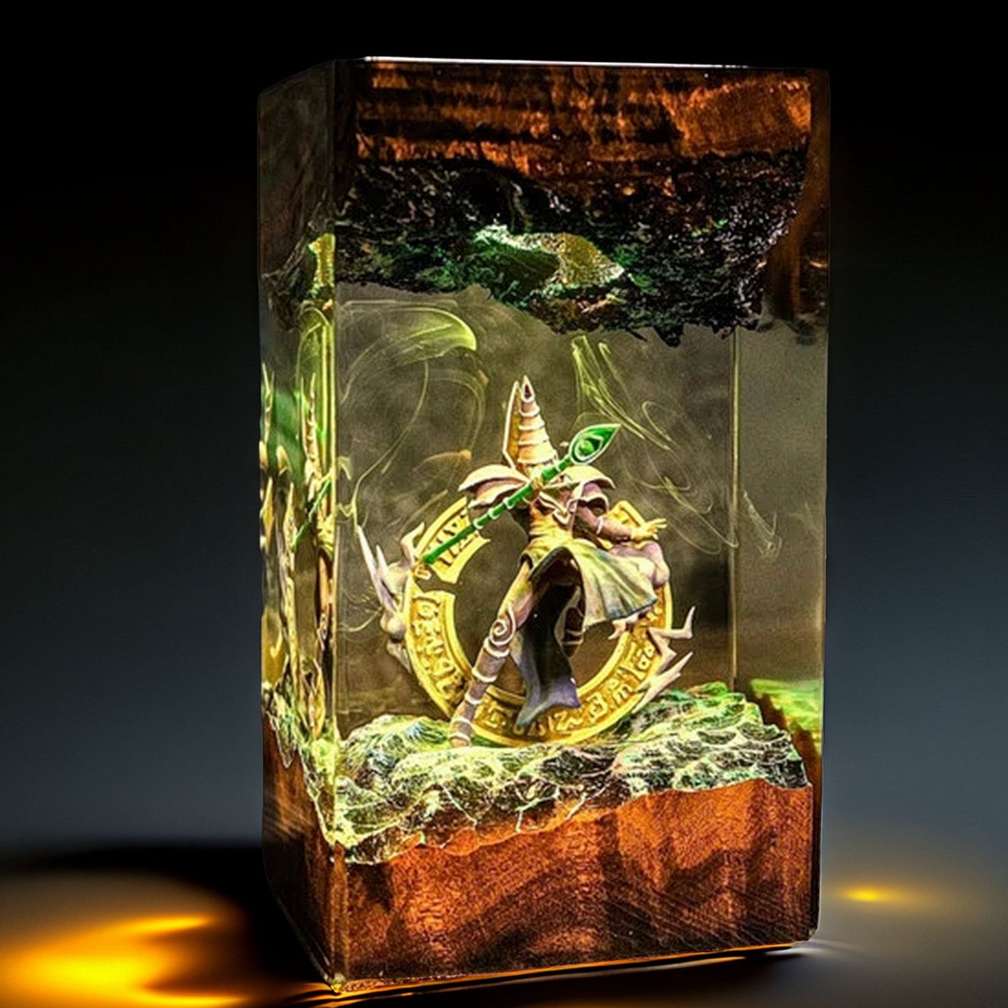 Robed Spellcaster Resin Lamp