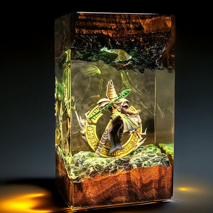 Robed Spellcaster Resin Lamp