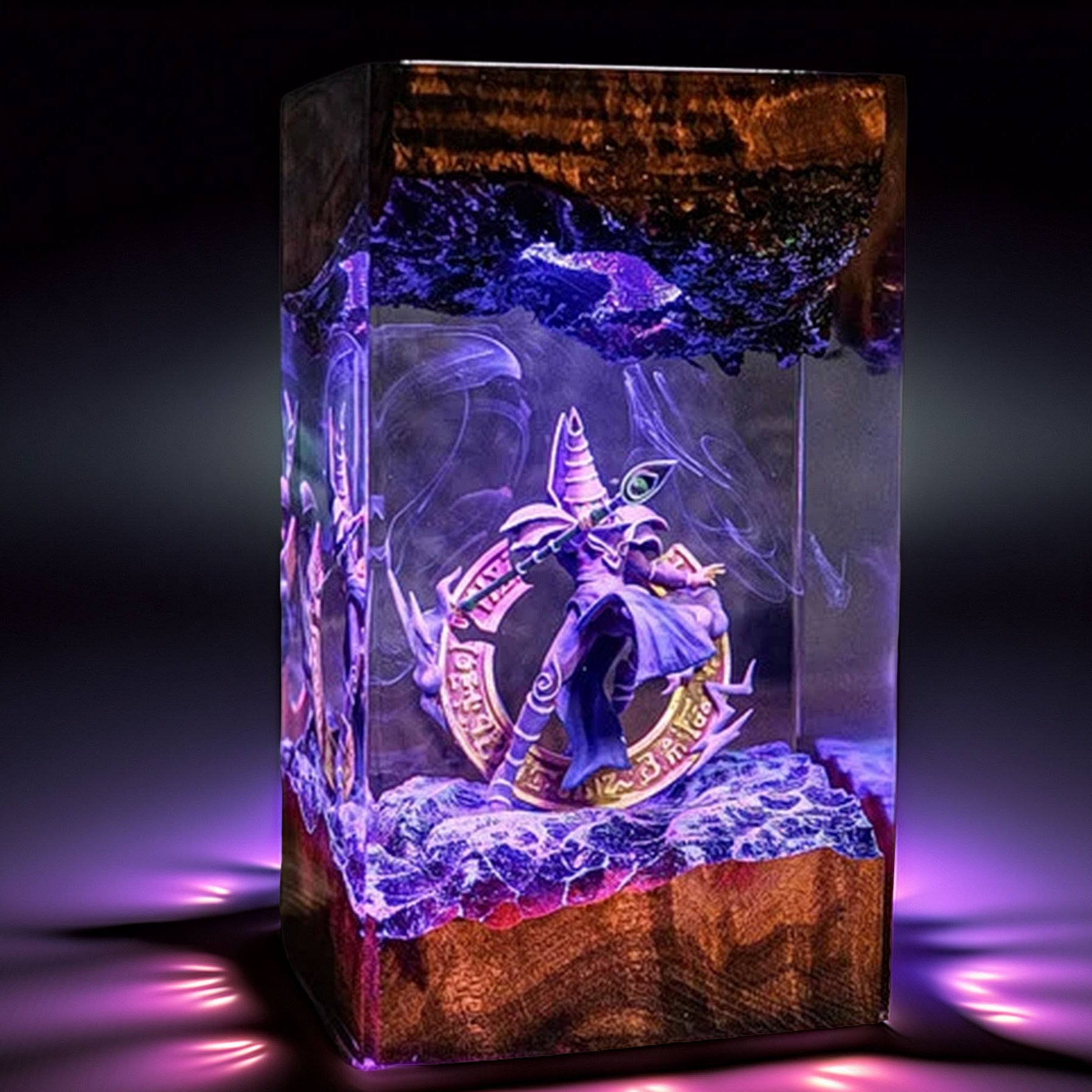 Robed Spellcaster Resin Lamp