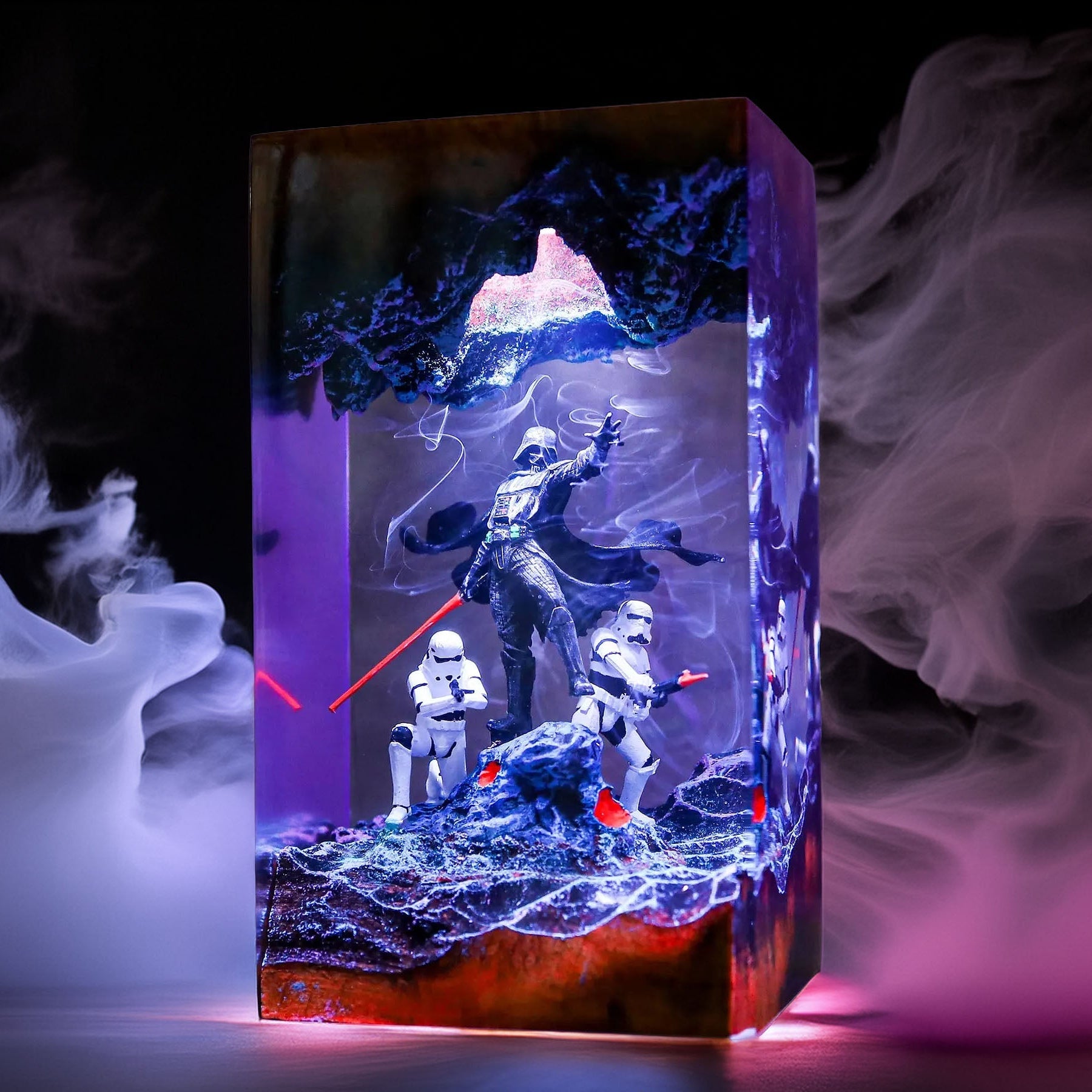 Black-Masked Lord Resin Lamp V1